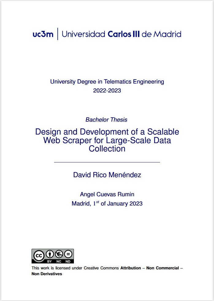 Design and Development of a Scalable Web Scraper for Large Scale Data Collection